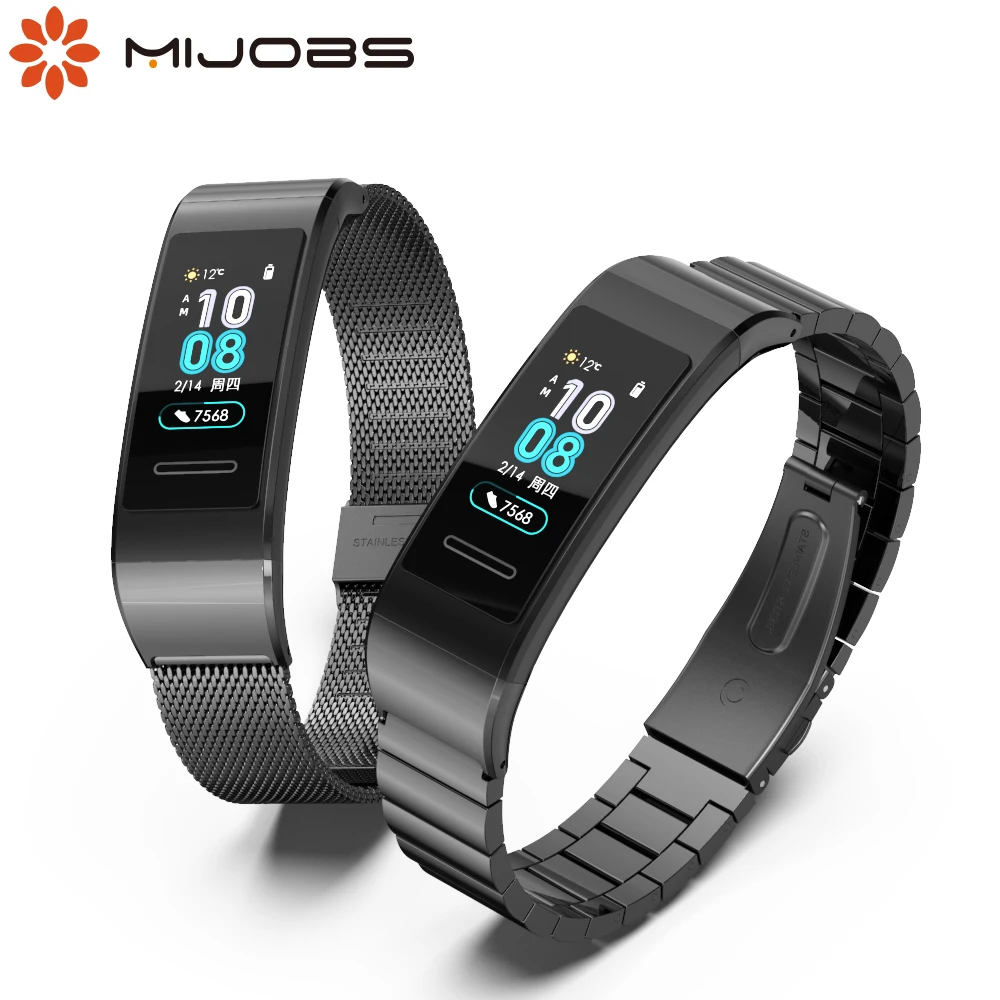 

Ремешок металлический для Huawei Band 3/3 Pro/4 Pro, сменный Браслет для фитнес-трекера Huawei Band