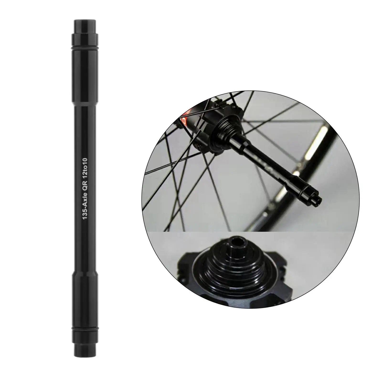 12mm to 10mm QR Adapter Thru Axle Hub 135/142/148mm Wheel Hub Adapter