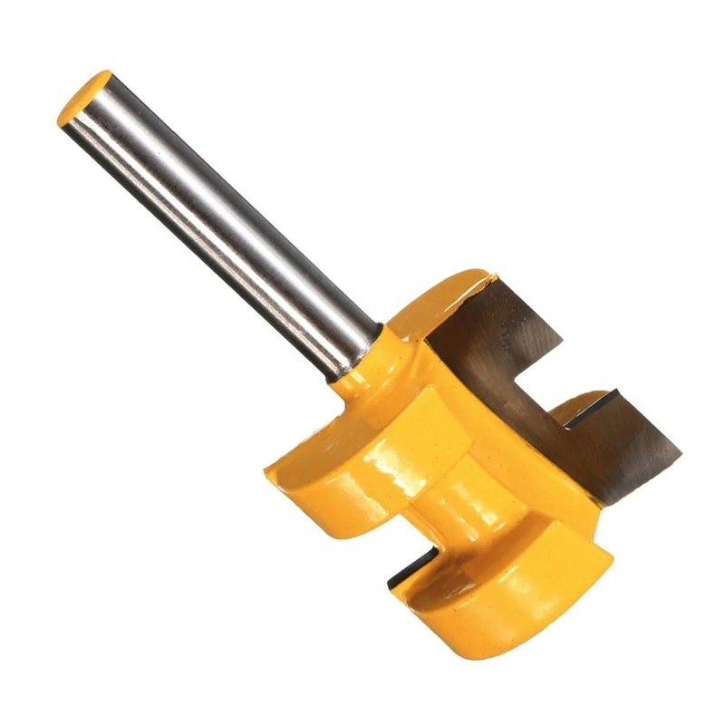 2 stücke Zunge Nut Router Bit 1/4 "Schaft Riesige Crown Molding Zapfen Linie Cutter