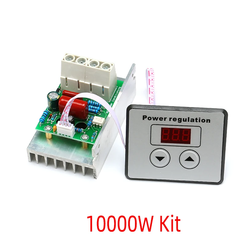 AC 220V 10000W/5000W/4000W SCR Voltage Regulator Dimming LED Dimmer Motor Speed Controller Thermostat Dimer 220 V Power Supply