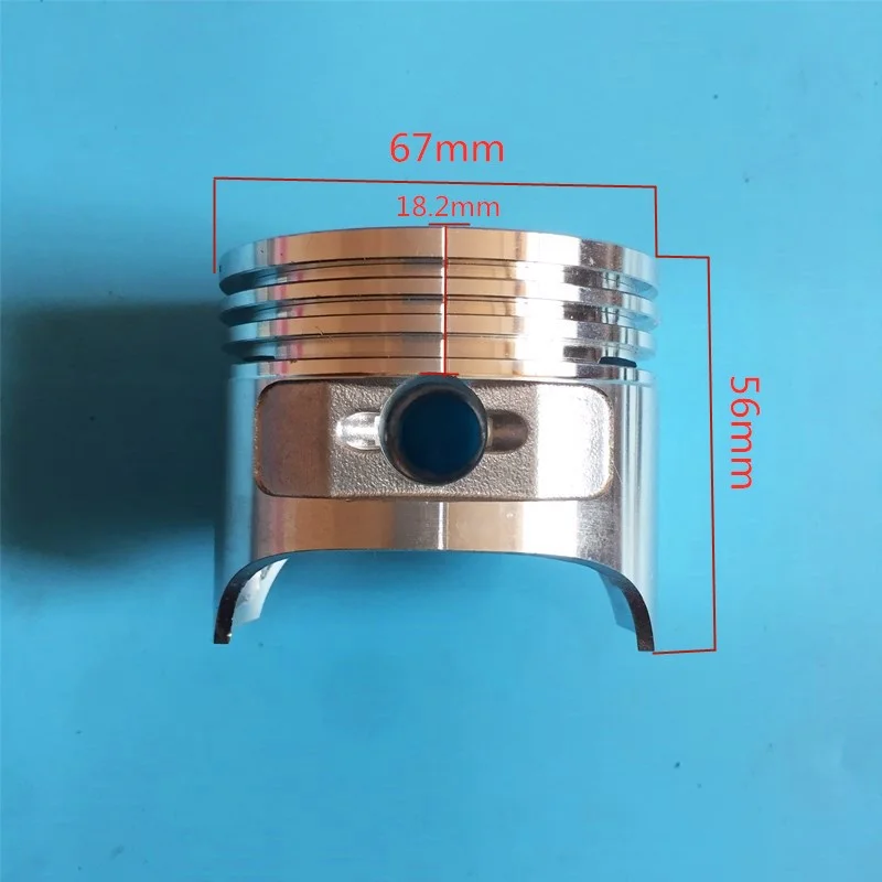 Piston kit 67mm fits Robin EY20 EH18 RGX2400 generator 183CC 5HP 4 stroke cylinder assembly kolben assy ring pin clips