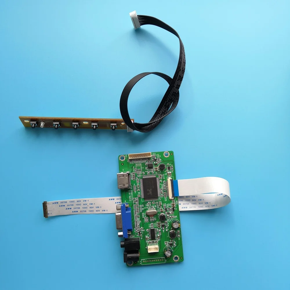

Комплект драйвера платы контроллера VGA LCD EDP, 30 контактов «сделай сам», для светодиода LP156WF6 (SP), 1920*1080, 15,6-дюймовый дисплей, кабель монитора