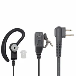 2 pins earphone gp300 cp040 ep450, two way radio, Secret Service, MIC, 3.5mm PTT for Motorola walkie talkie