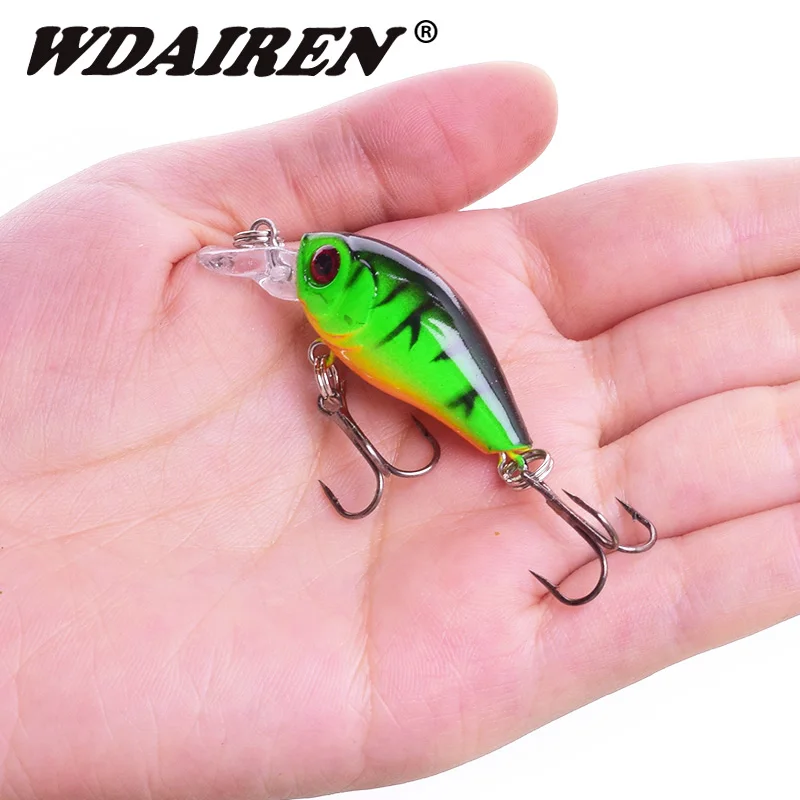 1 stücke Mini Minnow Angeln Locken 45mm 4g Kurbel Wobbler Harten Köder Jig TopWater SwimBait Crankbait Karpfen Bass pesca Angeln Tackle