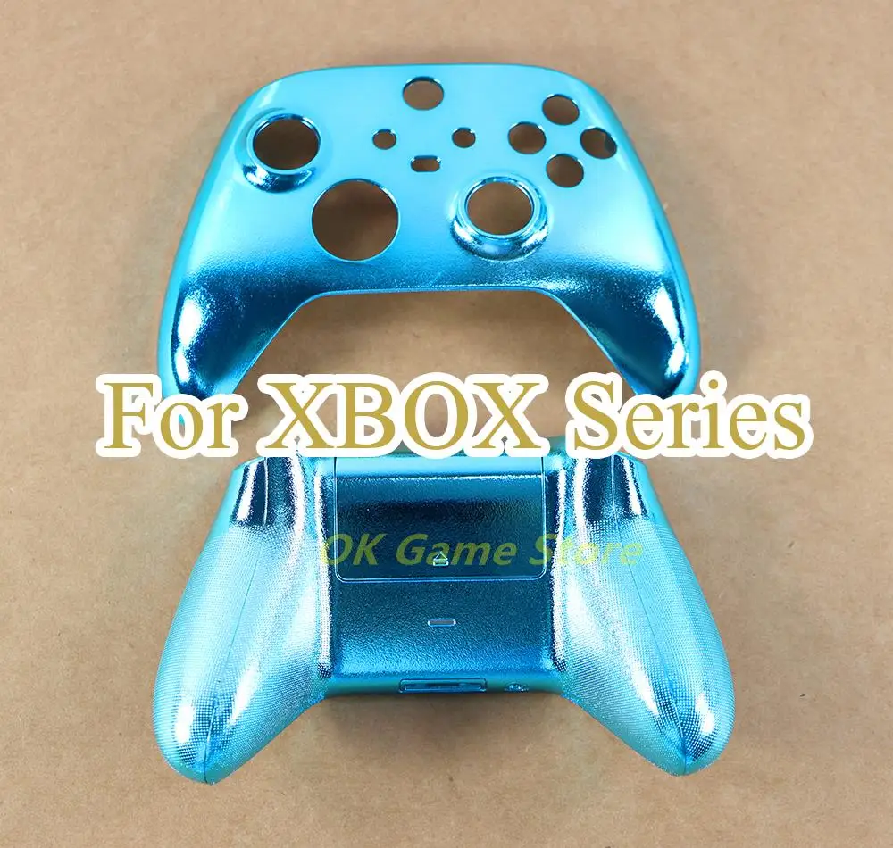 

1set Chrome Front + Back Shell Case for Xbox Series X S Controller Housing Plating Shell For Xbox Series Replacement