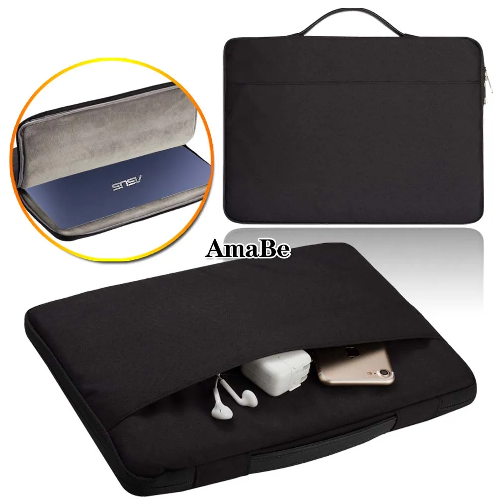 Carry Nylon Zipper Laptop Sleeve Pouch Case Bag for ZenBook 3/13/ZenBook Flip/ZenBook Pro/Pro 15/ZENBOOK