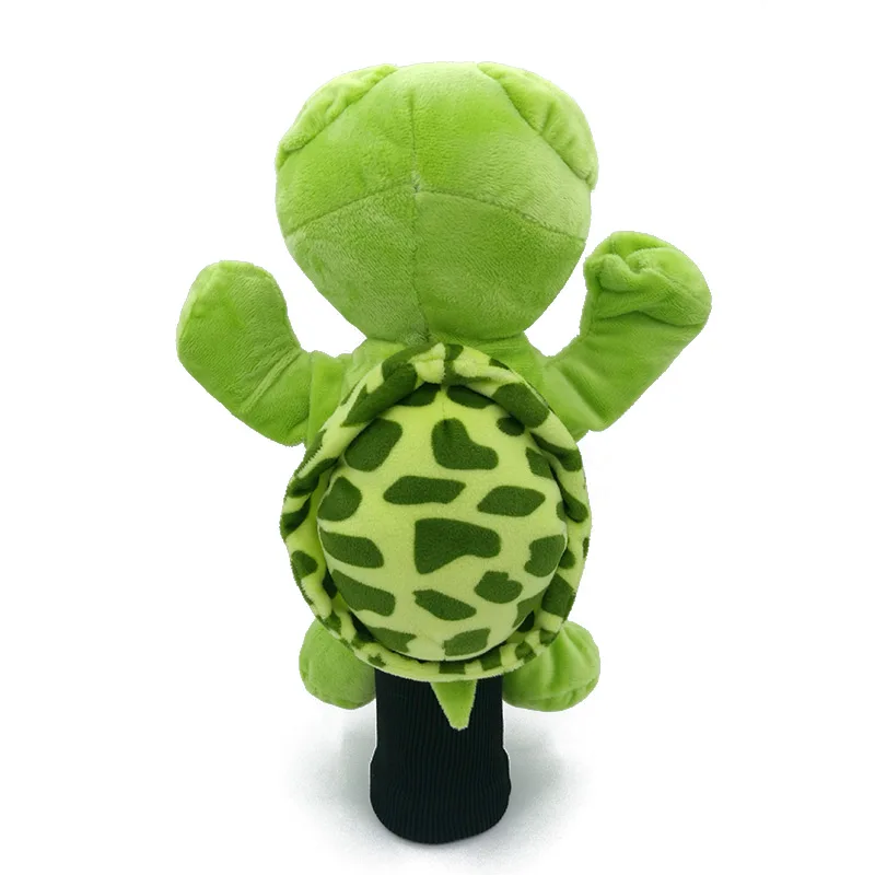 Green Sea Turtle Golf Driver Headcover Cartoon Animal Protecter Outdoor Sports Golf Clubs Cover Mascot Novelty Cute Gift