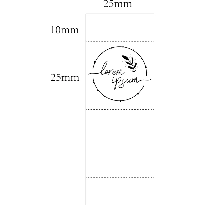 200 pcs Custom Clothing Labels - Personalized Brand Organic Cotton Ribbon Labels 25mmx70mm Logo or Text Sewing DIY Labels