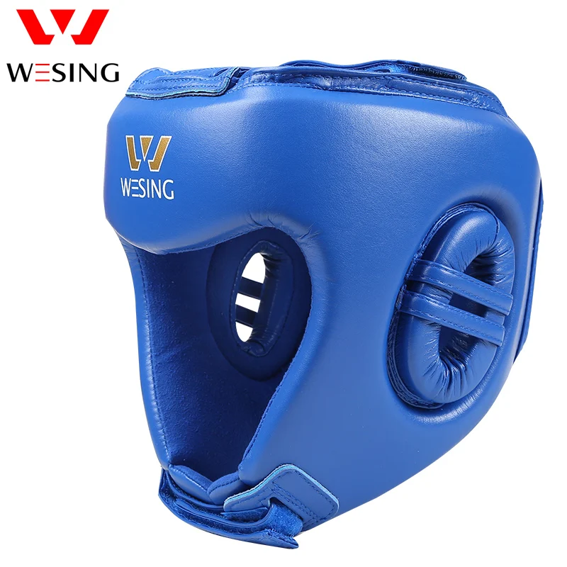 Wesing IBA Approved Boxing Head Guard Half-covered Helmet Professional Sanda Martial Arts Competition Protector Head Gear