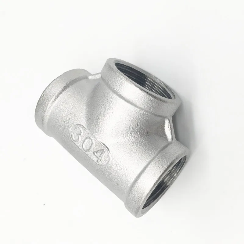 5pcs 1/4 "Tee 3 way Vrouw Rvs 304 Geneste Pijp BSP