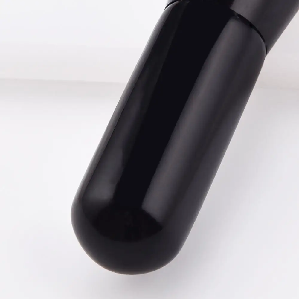 Saiantth single dency white goat hair loose powder blush brush oblique makeup brushes black wood cosmetic tool beauty make up