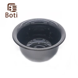 Boti Brush-Black Plastic Shaving Brush Bowl Foaming bowl Shaving Cream Mug Shaving Soap Bowl Men's Beard Tool
