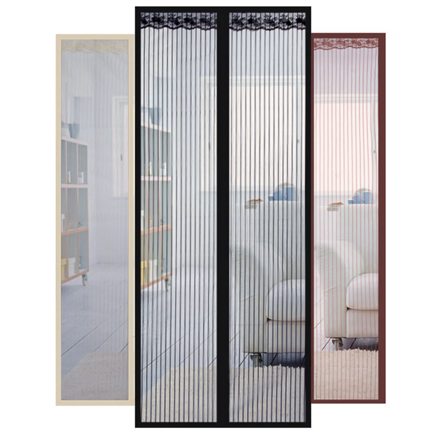 

Magnetic Door Window Mesh Screen Curtain Summer Full Frame Anti Mosquito Insect Fly Mesh Net Screen Door Curtain Home Door Mesh