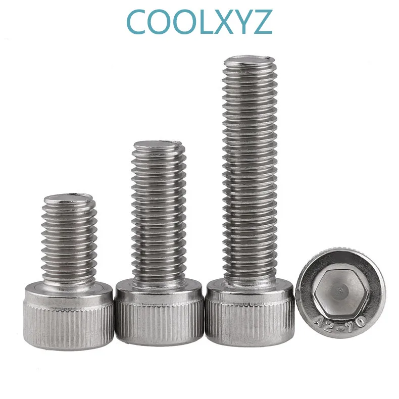 DIN912 304 stainless steel reverse thread / left thread / reverse thread / left internal hexagonal screw / bolt m4-m12 2PCS