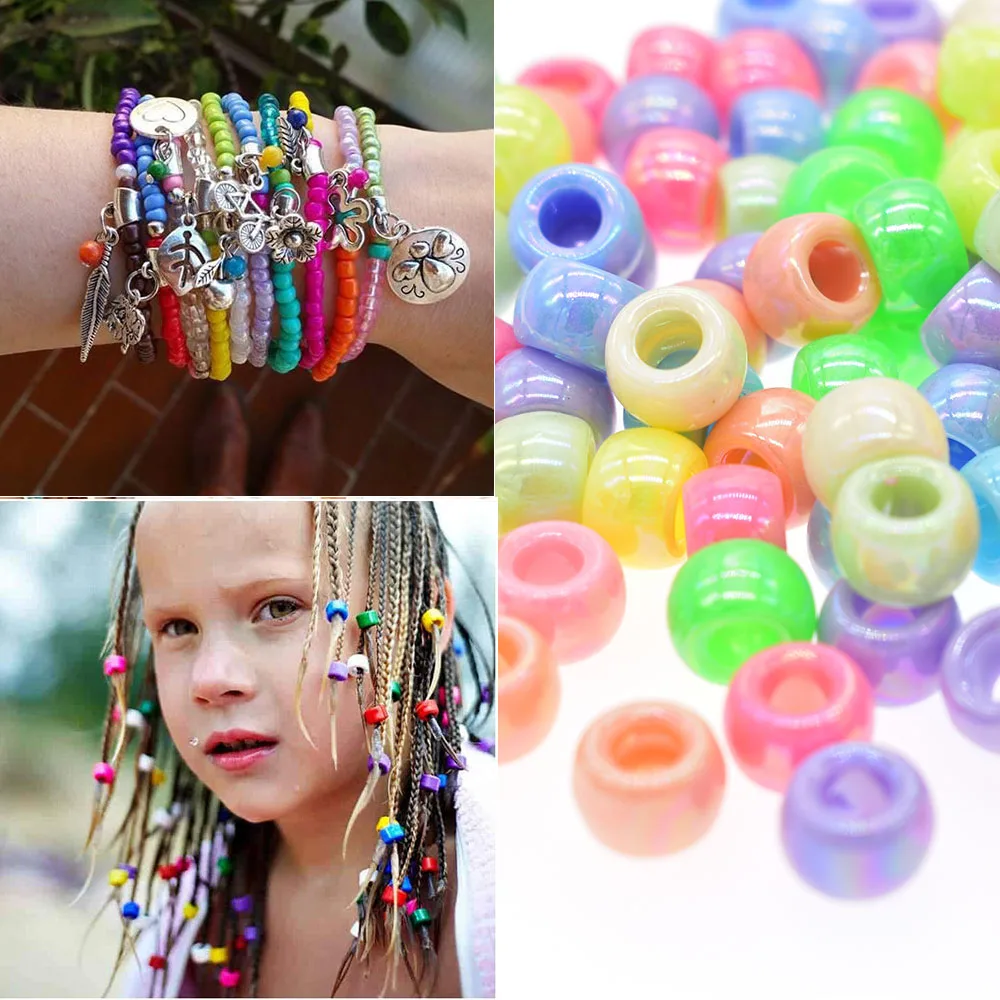 

200pcs/bag Dreadlocks Hair Ring Hair Braid Beads hair braid dread dreadlock Beads cuffs clips approx 4mm hole