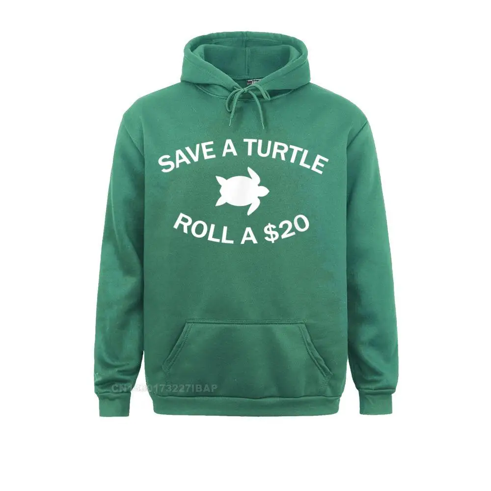 Save A Turtle Roll A 20 Funny Cocaine Vintage Summer Male Hoodies Customized Clothes Faddish Long Sleeve Sweatshirts