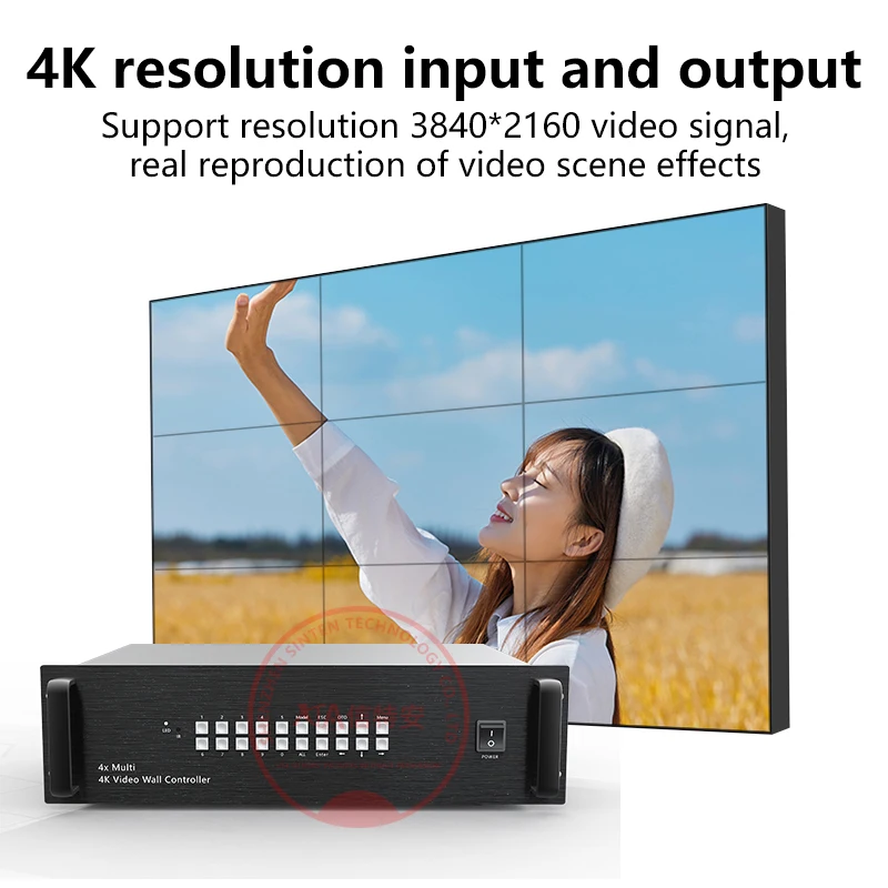 4K@60HZ 4-6/4-8/4-9/4-12 HDMI Matrix Switcher 3840*2160@60HZ Support 3D EDID& Blu-Ray DVD& Video Wall