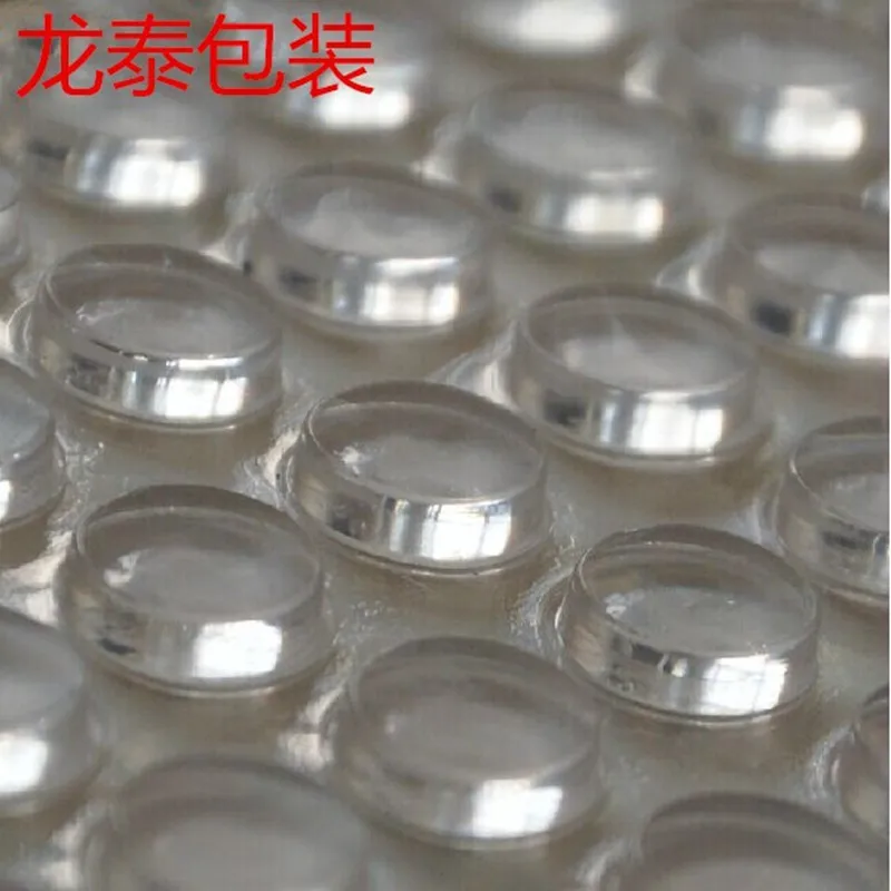 

300 PCS 12mm x 4mm High Clear self-adhesive anti slip silicone rubber feet pads Silica gel bumper damper shock absorber