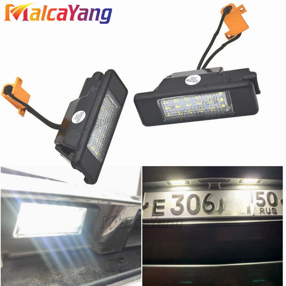 2Pcs For Mercedes Benz Sprinter 906 / Viano W639 / Vito W639 Error Free LED License Number Plate Light Lamp Car Accessories