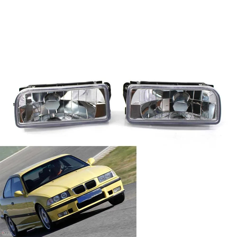 

Front Fog Light Lamp H1 Base without Bulbs Replacement Kit for BMW E36 3 Series 1992-1998 63178357390, 63178357389