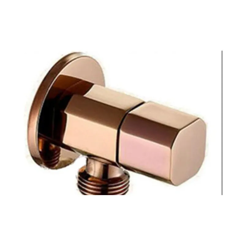 Valvola di angolo in oro rosa Placcato o nero opaco Rubinetto di Acqua nero o oro Angolo In Ottone Deviatore Valvola di Gabinetto di AG799