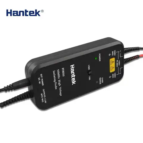Hantek HT8050/8100 Oscilloskop Högspänningsisolerad Differentialprob 50MHZ-100MHZ Bandbredd 1/50 1/500 Tvåstegsdämpning 8 best sales isoleringssond oscilloskop - №3