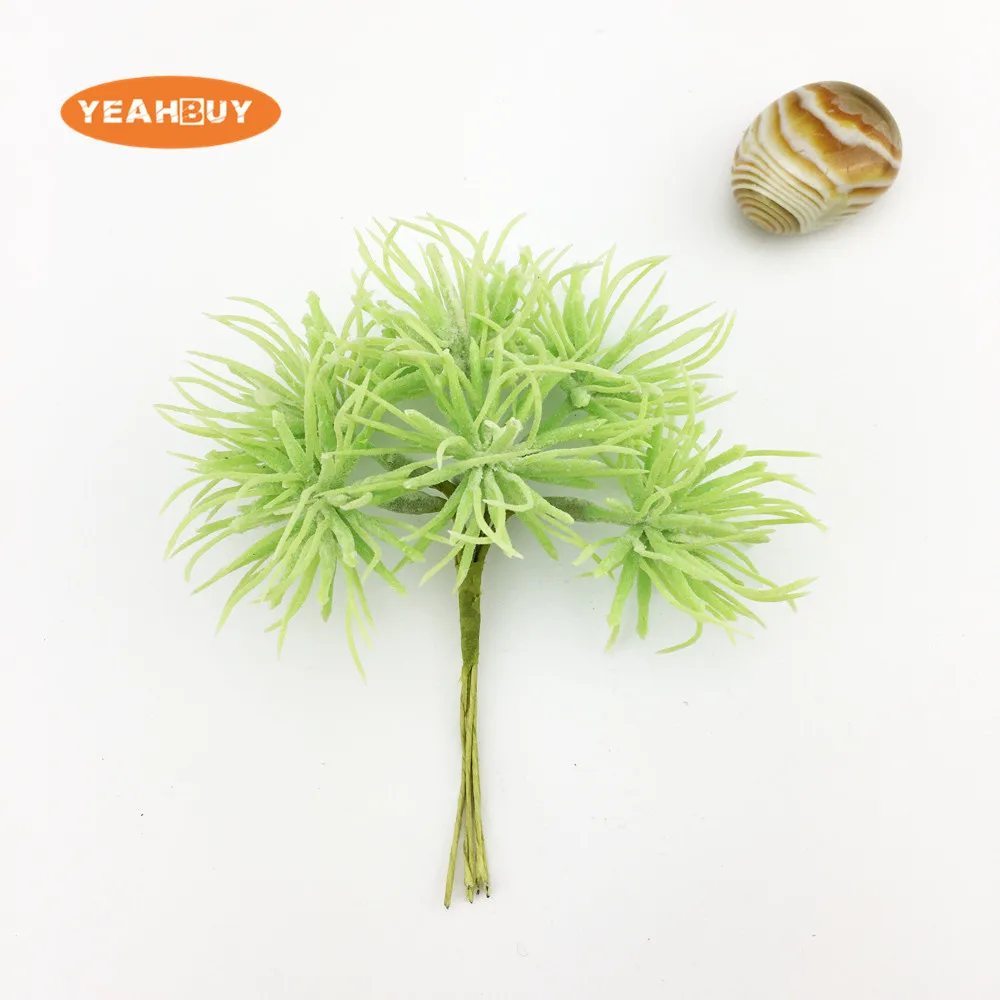 باقة أوراق نبات البلوط الاصطناعية، ديكور زفاف DIY، إكليل عيد الميلاد، حرفة سجل القصاصات، زهرة وهمية، 6 قطع #6