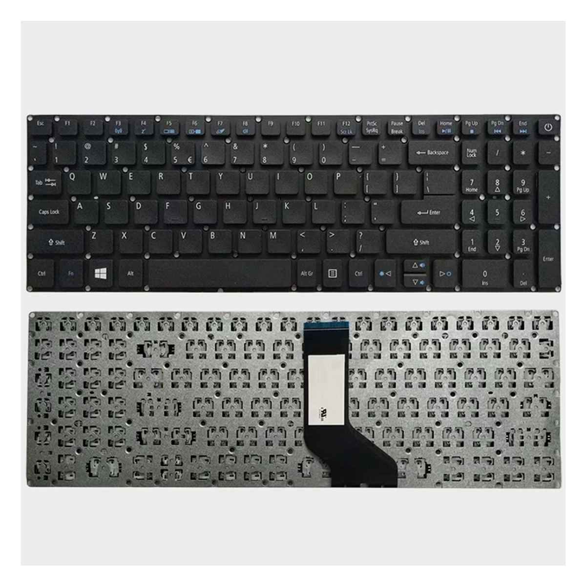 new US keyboard for Acer Aspire E5-722 E5-772 V3-574G E5-573T E5-573 E5-573G E5-573T E5-532G F5-573G White laptop keyboard