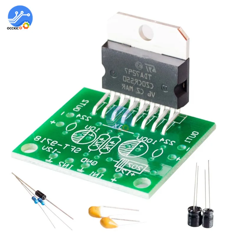 Scheda amplificatore TDA7297 amplificatore altoparlante audio suono DC 12V doppia codifica Audio 15w kit elettronico fai da te ricetrasmettitore amp