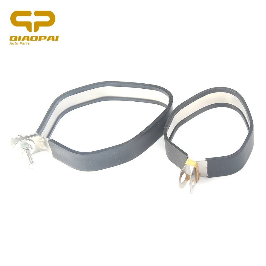 Motorcycle Exhaust Clamp  With Rubber Pipe Clamp Fixed Ring Support Bracket For Akrapovic Exhaust 460mm 370mm DB Killer