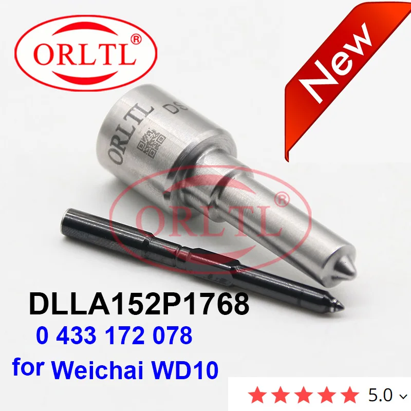 Auto Fuel Injector Nozzle DLLA152P1768 0 433 172 078 0433172078 for Weichai WD10 WEICHAI 612600080611 612600080924 0445120149