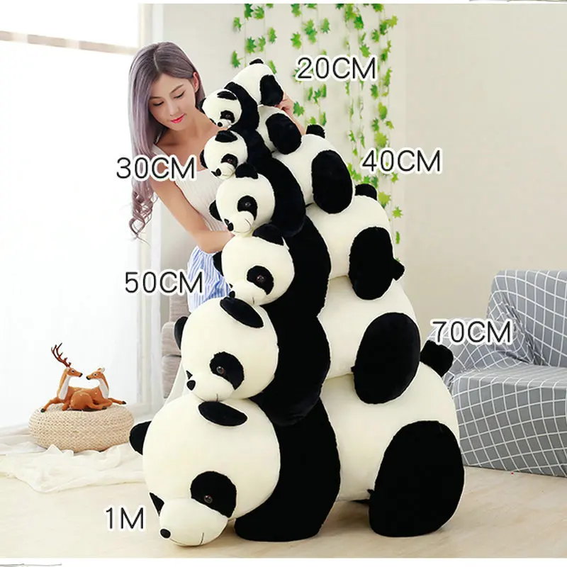 20-70cm Cute Baby Big Giant Panda Bear Plush Stuffed Animal Toy Pillow Cartoon Kawaii Dolls Girls Lover Gifts