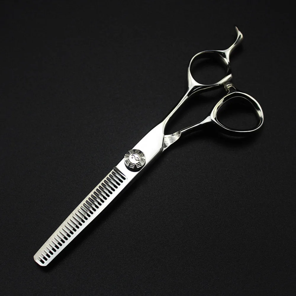 Customize logo JP 440c steel 6 '' Tai Chi hair scissors haircut thinning barber makas cutting shears tools hairdressing scissors