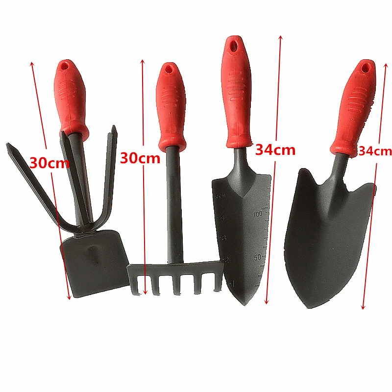 Garden tools kit Garden Park size Spade shovel rake hoe small hoe rake balcony vegetable planting Loosen Soil Garden hand Tools.