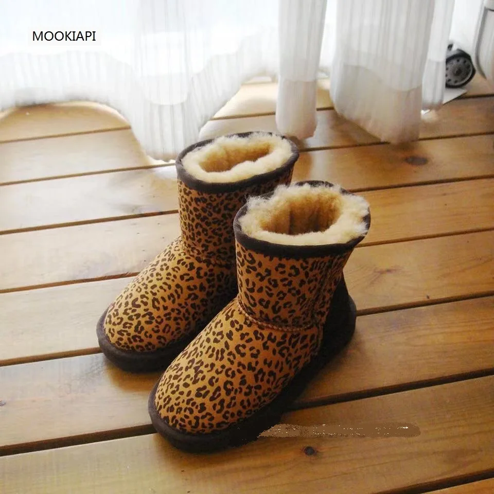 In 2019, China\'s newest sheepskin and wool children\'s snow boots, 100% pure wool children\'s snow boots, 7 colors