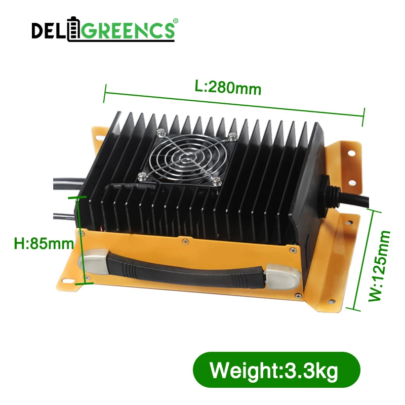 على متن 220 فولت 2KW EV شاحن للدراجات النارية Lifepo4 ليثيوم أيون الرصاص الحمضية 24 فولت 36 فولت 48 فولت 60 فولت 72 فولت 80 فولت 96 فولت 25A تمكين شاحن مقاوم للماء