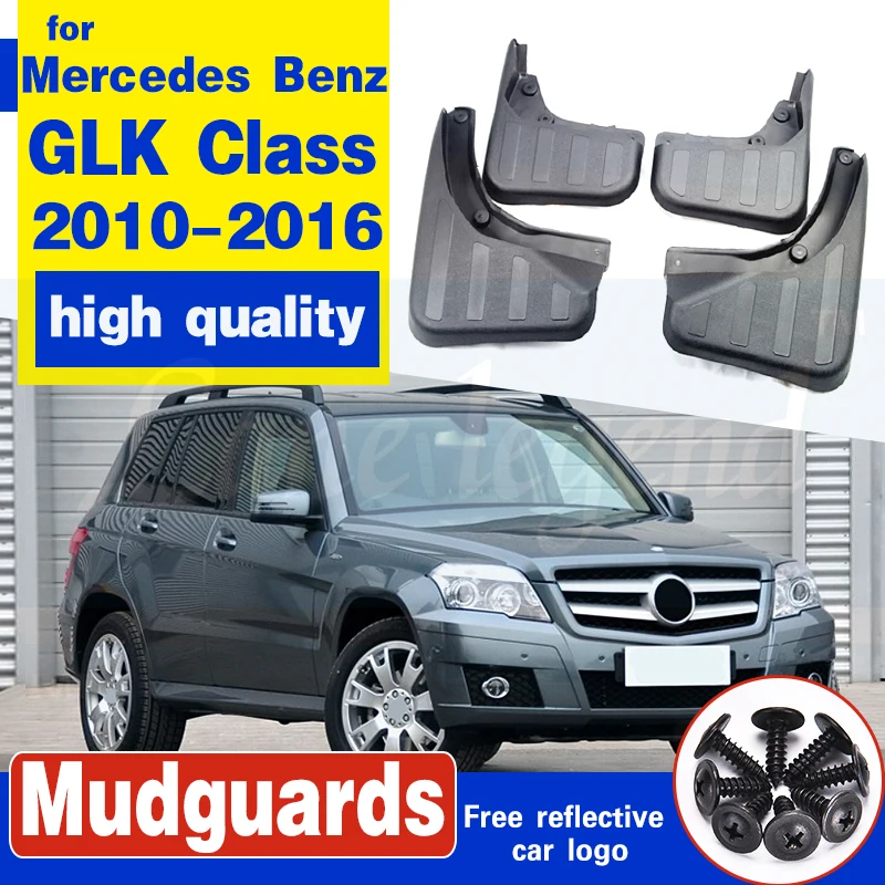 Splash Guards Mud Flap Set OE Styled Car Mud Flaps For Mercedes-Benz GLK Class 2010-2016 Fender 2013 2014 Front Rear 220 250 350