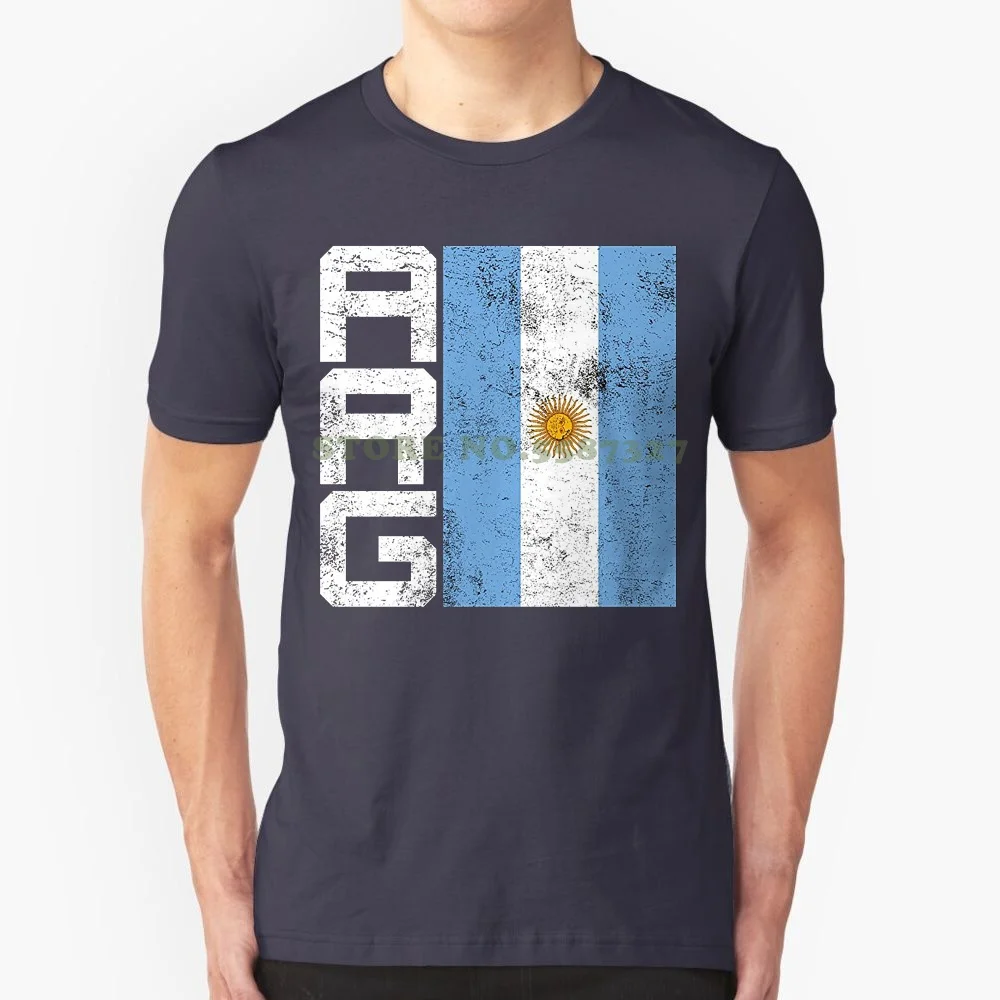 New Arrival Male Tees Casual Boy T Shirt Tops Discounts Argentina Flag T Shirt Nation Flag Team Country Arg