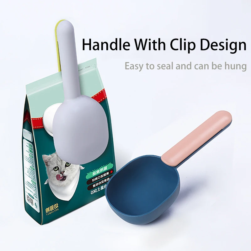 Multi-function Sealed Bag Clip Cat Dog Food Spoon Pet Food Spoon Supplies Pet Food Spoon Shovel Can Be Washed Sealed Bag Clip