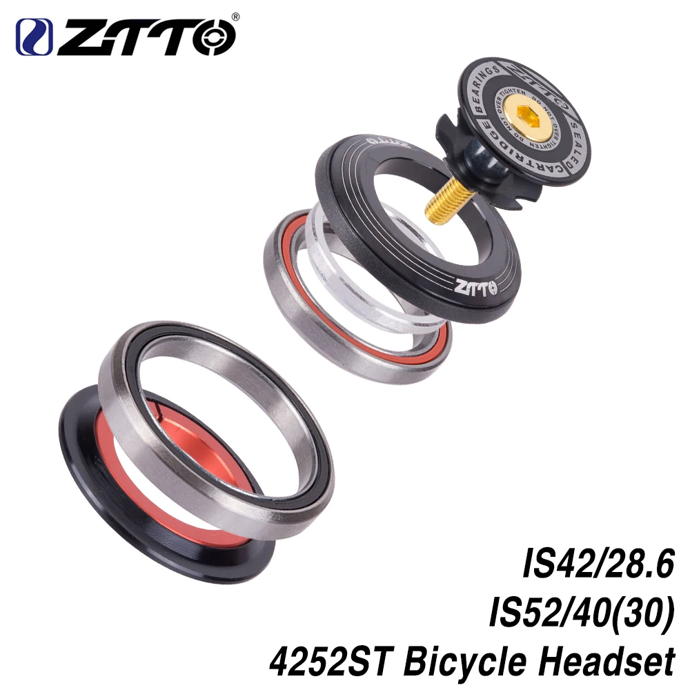 ZTTO Bicycle Bearing Headset 42mm 52mm CNC 1 1/8