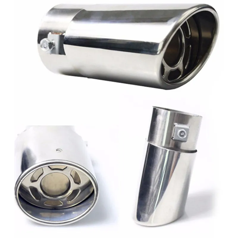 

Universal Car Exhaust Muffler Tip Round Stainless Steel Pipe Chrome Exhaust Tail Muffler Pipe Tip