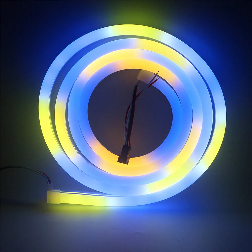 

1903 3838IC Flexible LED Strip Neon Rubber Waterproof Bar Light WS2812B 5V Smart Addressable Pixel Led Neon Soft Strip Lighting