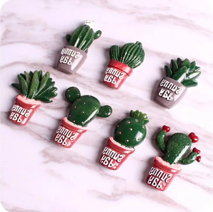 

Personality Fridge Magnet Leave a Message Stick Household Kitchen Decorate Gifts Sunny Day Mini Resin Cacti Magnets Wholesale