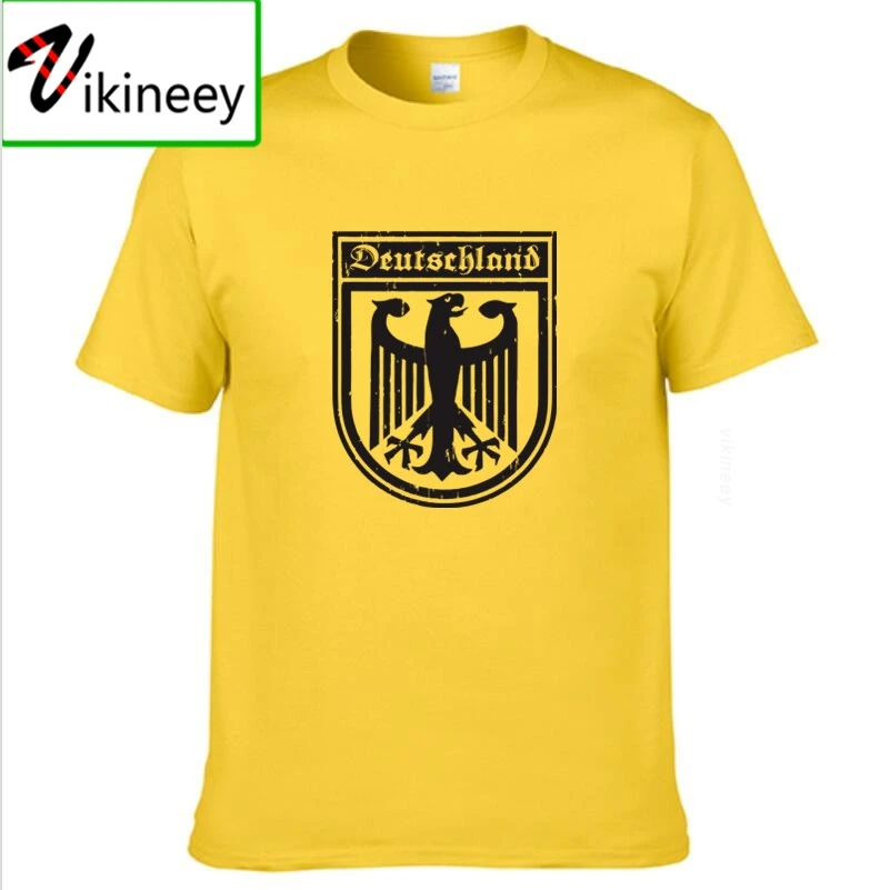 デutschland-男性用旗がプリントされたTシャツ,多くのイーグルがプリントされた新しいファッショナブルなラウンドネック,原宿Tシャツ,父の日