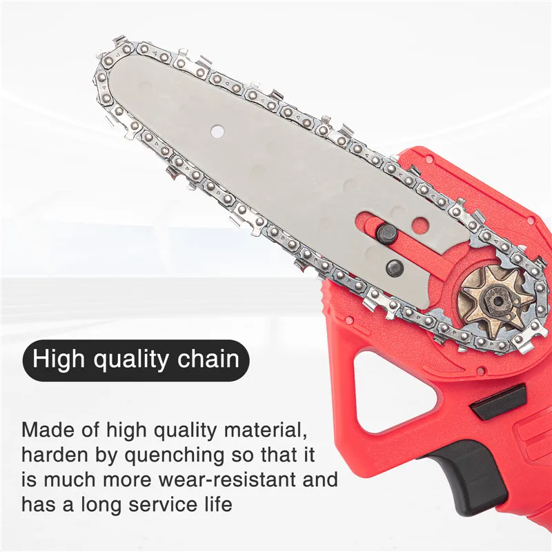 One-hand 24V 4Inch Brushless chain saw Cordless Mini Handheld Pruning Saw Portable Woodworking Tool Electric Saw Cutting Tool