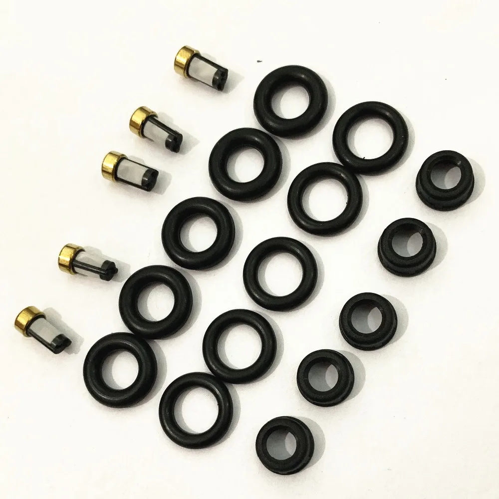 5Sets Wholesale Fuel Injector Repair Kits For 01-05 Volvo S60 S80 Car Replacement Parts# 9470229 8627815