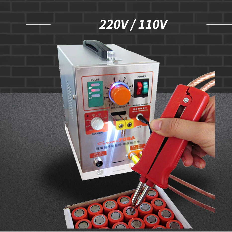 

709A 220V Battery Spot Welding Machine Spot Welder for Batteries Spot Welding