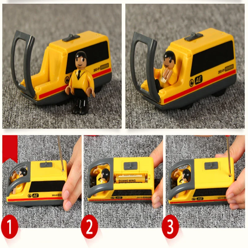 Kids RC Electric Trains Locomotive Magnetic Train Diecast Slot Toy Fit For Brio Wooden Railway Train Tracks Toys For Children