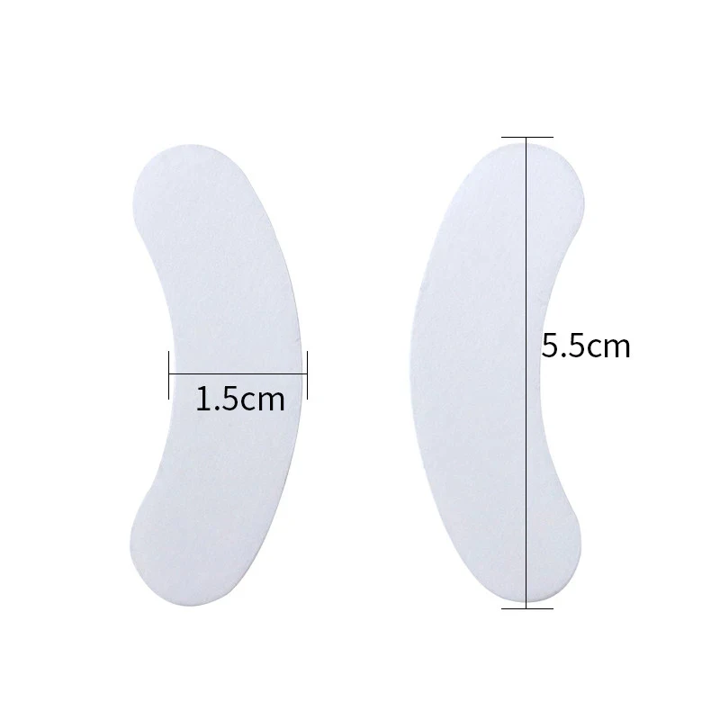 25/50/100/200/500 No.2 Thick Silicone Eyelash Pad Patch Under Eye Pad For Eyelash Extension Silicone Pad Eyelash Extension Tool