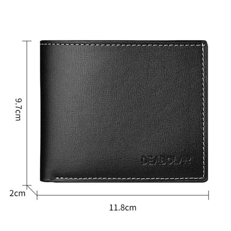 2024 New Hot New Style Short Wallet Business Embossed Personality Two-fold Horizontal And Vertical Wallet Coin Clip Wallet